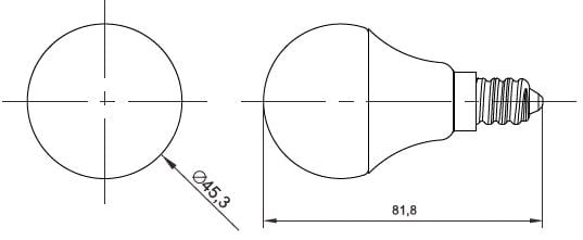 G45-E14-3W SIZE