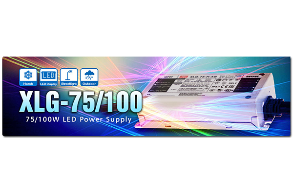 MEAN WELL Launches XLG-75/100 Series LED Power Supply